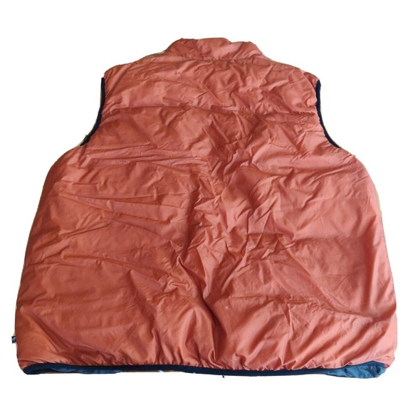Vintage Moose Creek Mens Vest Reversible Puffer Size XL Full Zip Gray Orange - Picture 4 of 8